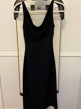 Smart Set Black Cowl Neck Midi Dress